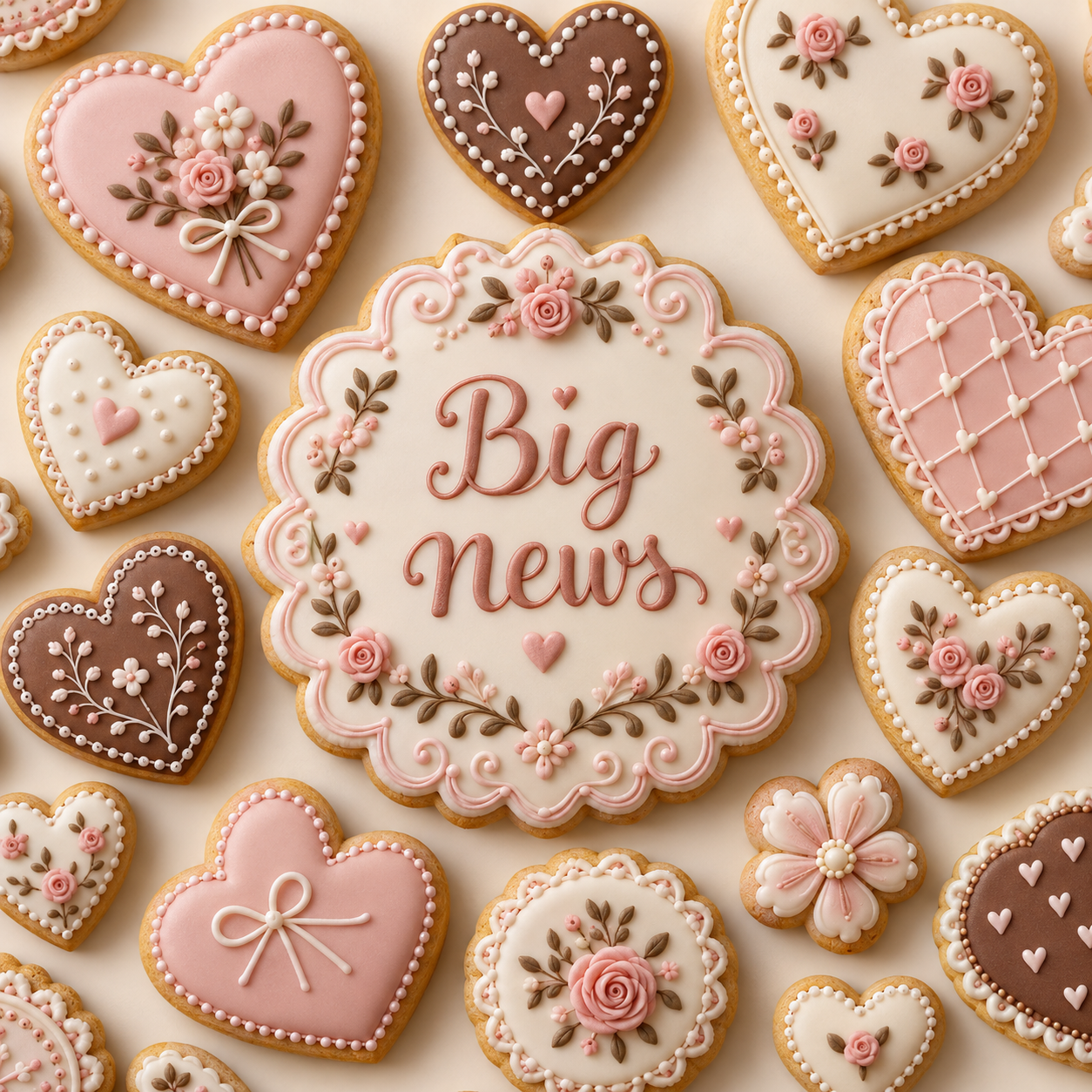 The Big Reveal: intricately iced cookie gift designs