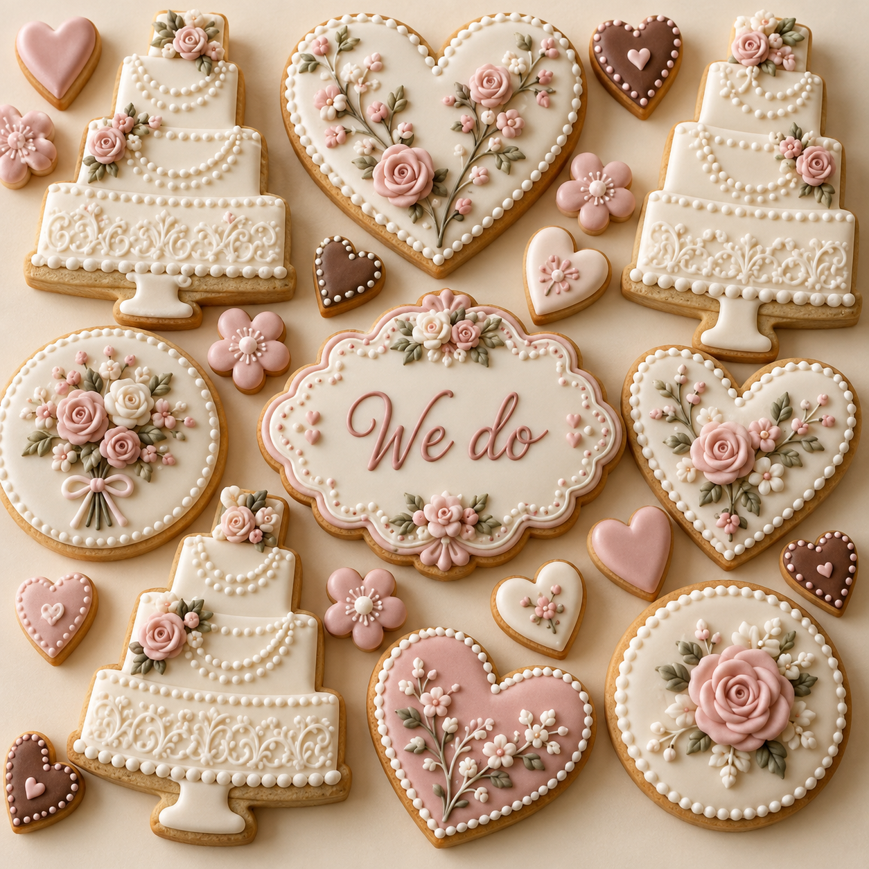 The Wedding Edit: intricately iced cookie gift designs